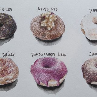 illustration de doughnuts paR Eliane Cheung