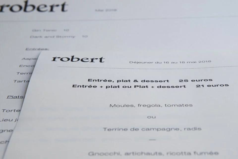 Robert Restaurant Paris 75011